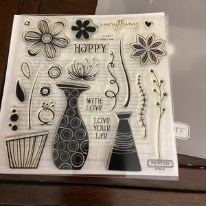 Close To My Heart CTMH Acrylic My Acrylix Stamp Set - D1284 With Love New In Box